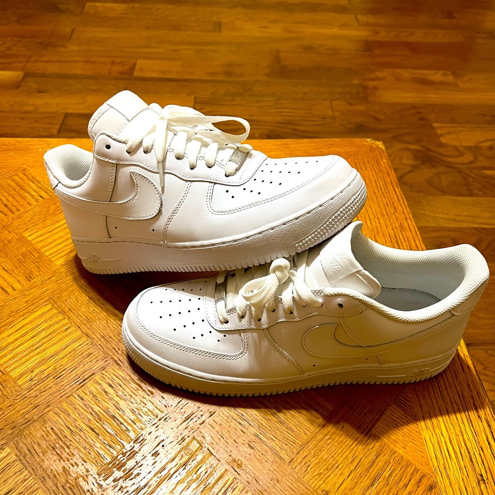 Nike Air Force 1, All white, Mens size 11 (Used)